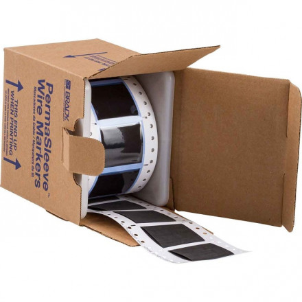 BRADY brd142084 3PS-1500-2-BK термоусадочный маркер, 250шт. в рулоне, 50.8ммх64мм