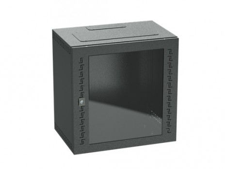 DKC / ДКС R5STI2040GSB (Заказная) Шкаф телекоммуникационный навесной, 20 U (1000х600х400) дверь стекло, цвет черный RAL9005