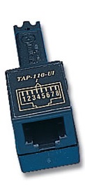 Siemon TAP-110-U1-SALE S110 Тестовый адаптер, 1-парный, 6-ти позиционный, USOC, WIRED для прямого подключения к портам кросса (РАСПРОДАЖА) - фото 2