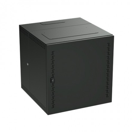 DKC / ДКС R5STI1265MTB (Заказная) Шкаф телекоммуникационный навесной, трехсекционный, 12U (600х600х650) передняя дверь сплошная, цвет черный RAL 9005