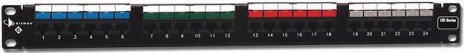 Siemon HD6-24-SALE Патч-панель 24-х портовая (T568A/B) 6-й категории, 1U, с распределителем кабеля HD-RWM (АКЦИЯ)