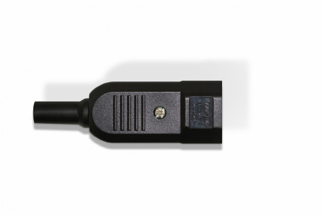 Hyperline CON-IEC320C14 Разъем IEC 60320 C14 220В 10A на кабель (плоские выступающие штыревые контакты в пластиковом обрамлении), прямой - фото 2
