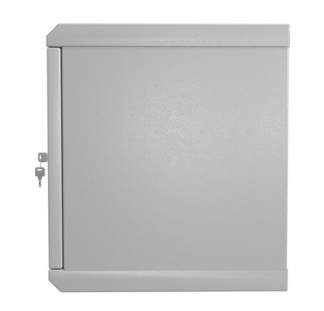 Hyperline TWL-0630-SR-RAL7035 Шкаф настенный 19-дюймовый (19"), 6U, 367x600х300мм, металлическая дверь, несъемные стенки, 1 пара профилей, цвет серый (RAL 7035) (собранный) - фото 5
