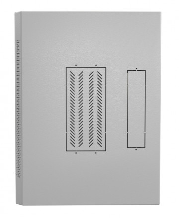 Hyperline TWL-0645-SR-RAL7035 Шкаф настенный 19-дюймовый (19"), 6U, 367x600х450мм, металлическая дверь, несъемные стенки, 1 пара профилей, цвет серый (RAL 7035) (собранный) - фото 6