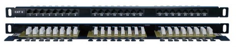 Hyperline PPHD-19-24-8P8C-C6-110D Патч-панель высокой плотности 19", 0.5U, 24 порта RJ-45, категория 6, Dual IDC - фото 3