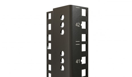 Hyperline CTRM19-42U-RAL9005 19'' монтажный профиль высотой 42U с маркировкой юнитов, для шкафов TTR, TTB, цвет черный RAL9005 (2 шт. в комплекте)