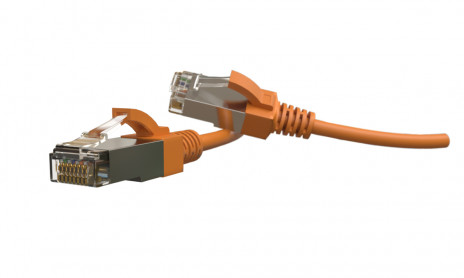 Hyperline PC-LPT-SFTP-RJ45-RJ45-C6-2M-LSZH-OR Патч-корд S/FTP, экранированный, категория 6 (100% Fluke Component Tested), 28AWG, LSZH, 2 м, оранжевый