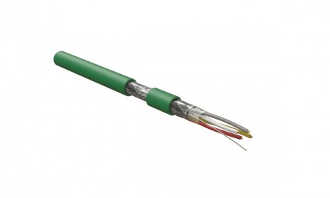 Hyperline KNX-F-4x20/1-PVC-GR (500 м) Кабель интерфейса KNX/EIB, 4х20 AWG, однопроволочные жилы (solid), F/UTP, PVC, зеленый