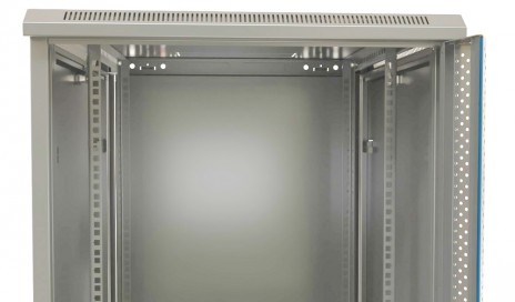 Hyperline TWB-0445-SR-RAL7035 Шкаф настенный 19-дюймовый (19"), 4U, 278x600х450мм, металлическая передняя дверь с замком, две боковые панели, цвет серый (RAL 7035) (разобранный) - фото 5
