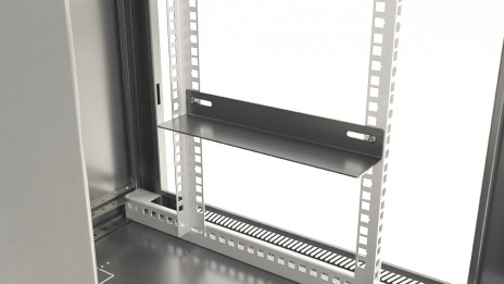 Hyperline TWB-0645-SR-RAL7035 Шкаф настенный 19-дюймовый (19"), 6U, 367x600х450мм, металлическая передняя дверь с замком, две боковые панели, цвет серый (RAL 7035) (разобранный) - фото 2
