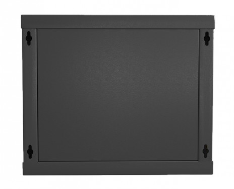 Hyperline TWL-0645-SD-RAL9004 Шкаф настенный 19-дюймовый (19"), 6U, 367x600х450мм, металлическая перфорированная дверь, несъемные стенки, 1 пара профилей, цвет черный (RAL 9004) (собранный) - фото 5