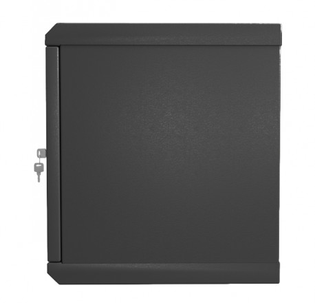 Hyperline TWL-0645-SD-RAL9004 Шкаф настенный 19-дюймовый (19"), 6U, 367x600х450мм, металлическая перфорированная дверь, несъемные стенки, 1 пара профилей, цвет черный (RAL 9004) (собранный) - фото 6