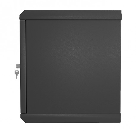 Hyperline TWL-1245-SD-RAL9004 Шкаф настенный 19-дюймовый (19"), 12U, 650x600х450мм, металлическая перфорированная дверь, несъемные стенки, 1 пара профилей, цвет черный (RAL 9004) (собранный) - фото 6
