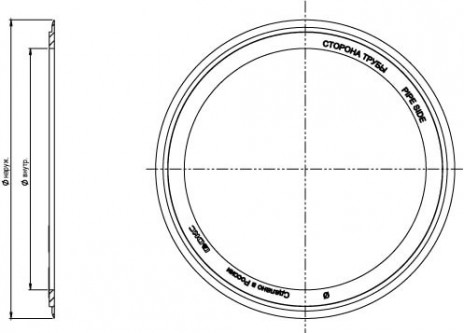 DKC / ДКС 016075 Кольцо резиновое уплотнительное для двустенной трубы D 75мм - фото 2