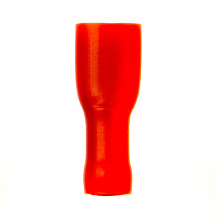 DKC / ДКС 2A01TP (Заказная) Наконечник плоский, с полностью изолированным фланцем (розетка),для сечения провода 0,25-1,5мм2, размер контакта 4,8х0,8мм, красный (РППИ-М) - фото 2