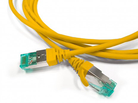 Hyperline PC-LPT-SFTP-RJ45-RJ45-C6a-1.5M-LSZH-YL Патч-корд S/FTP, экранированный, категория 6a (100% Fluke Component Tested), 30AWG, LSZH, 1.5 м, желтый