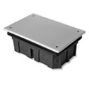 PlastElectro PE 000 034R Коробка разветвительная прямоугольная, для бетона, усиленная, с крышкой, IP20, 160х100х70