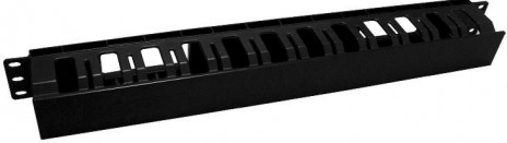 Hyperline CM-1U-D53-PL-COV Кабельный организатор пластиковый с крышкой, глубина 53 мм, 19", 1U