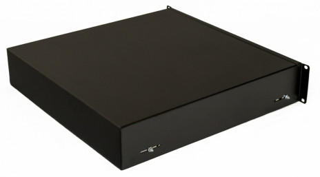 Hyperline TDR3-2U-460-RAL9004 Полка (ящик) для документов с замком, 2U, 88х483х460мм (ВхШхГ), цвет черный (RAL 9004) - фото 4