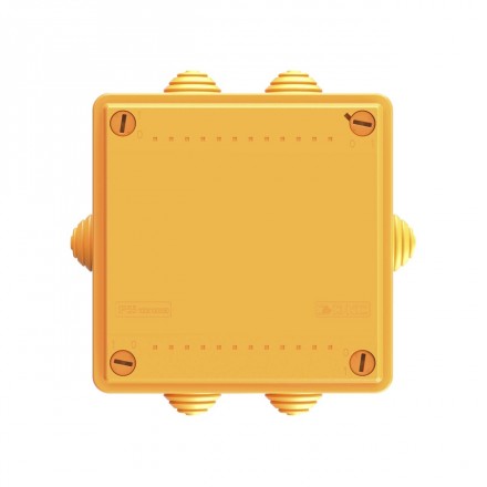 DKC / ДКС FSB11506 Коробка ответвительная FS с кабельными вводами и клеммниками, номинально 100х100х50мм, 6 вводов, max ф25мм, 5р, 450V, 10A, 6мм.кв, термопласт, IP55, RAL 2003 - фото 4