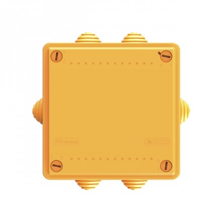 DKC / ДКС FSB11604 Коробка ответвительная FS с кабельными вводами и клеммниками, номинально 100х100х50мм, 6 вводов, max ф25мм, 6р, 450V, 6A, 4мм.кв, термопласт, IP55, RAL 2003 - фото 4