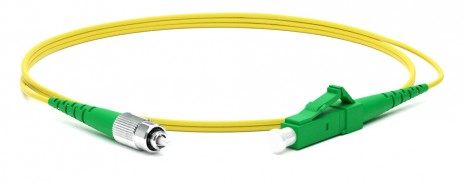 Hyperline FC-S2-9-FC/AR-LC/AR-H-1.5M-LSZH-YL Патч-корд волоконно-оптический (шнур) SM 9/125 (OS2), FC/APC-LC/APC, 2.0 мм, simplex, LSZH, 1.5 м