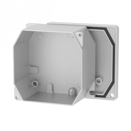 DKC / ДКС 65300 Коробка ответвительная алюминиевая окрашенная,IP66, RAL9006, 90х90х53мм - фото 4