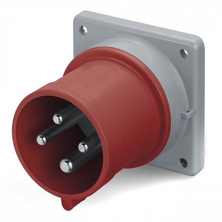 DKC / ДКС DIS2431696 (Заказная) Вилка скрытой установки, 16A, 3P+E, IP44, для сечения кабеля 1,0-2,5мм2, 400В, цвет красный
