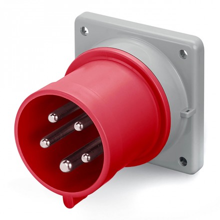 DKC / ДКС DIS2431697 (Заказная) Вилка скрытой установки, 16A, 3P+E+N, IP44, для сечения кабеля 1,0-2,5мм, 400В, цвет красный