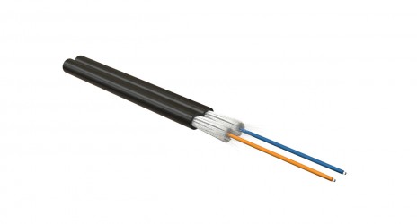 Hyperline FO-D3-IN-504-2-HFLTx-BK Кабель волоконно-оптический 50/125 (OM4) многомодовый, 2 волокна, duplex, zip-cord, плотное буферное покрытие (tight buffer) 3.0 мм, для внутренней прокладки, HFLTx, –40°C – +70°C, черный