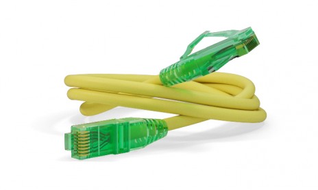 Hyperline PC-LPM-UTP-RJ45-RJ45-C6a-1M-LSZH-YL Патч-корд U/UTP, Cat.6a (100% Fluke Component Tested), 10G, LSZH, 1 м, желтый