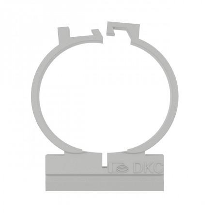 DKC / ДКС 51125R5 (Заказная) Держатель двухкомпонентный для крепления труб, ф25мм, пластик, RAL 7035 (розница, в упаковках по 5шт)
