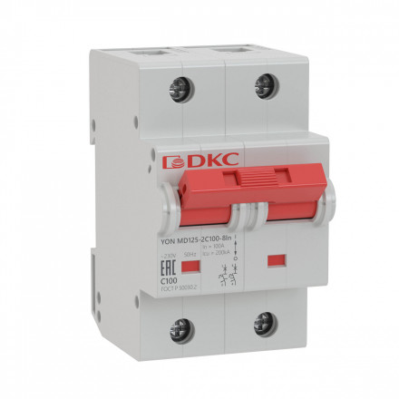 DKC / ДКС MD125-2C100 (Заказная) Выключатель автоматический модульный YON MD125-2C100-8ln