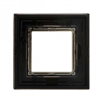 DKC / ДКС 4402822 Рамка из натурального стекла, черная, 2 модуля, Avanti - фото 3