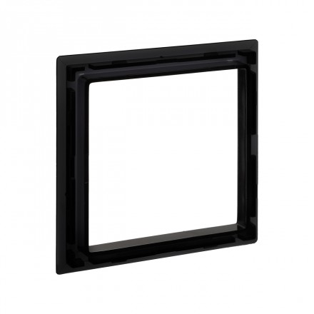 DKC / ДКС 4402822D Декоративная вставка для рамок из натуральных материалов, черная, 2 модуля, Avanti - фото 4