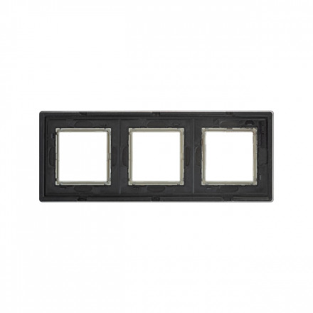 DKC / ДКС 4402836 Рамка из алюминия, черная, 6 модулей, Avanti - фото 3