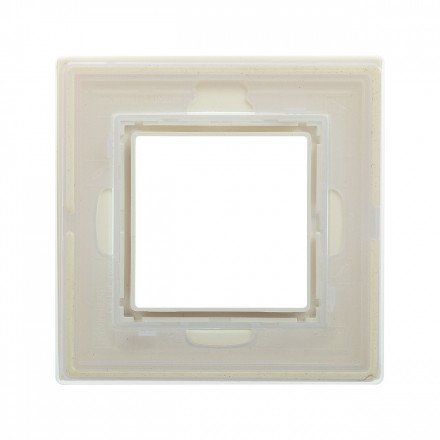 DKC / ДКС 4406822 Рамка из натурального стекла, светло-зеленая, 2 модуля, Avanti - фото 3