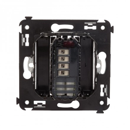 DKC / ДКС 4412343 Диммер кнопочный в стену для LED ламп, черный матовый, Avanti - фото 3