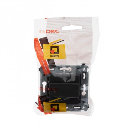DKC / ДКС 4412343 Диммер кнопочный в стену для LED ламп, черный матовый, Avanti - фото 5