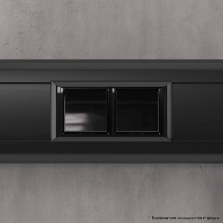 DKC / ДКС 4402914 Рамка-суппорт черная для In-liner Front, 4 мод., Avanti - фото 6