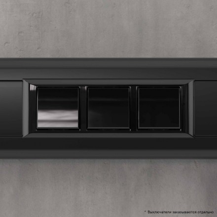 DKC / ДКС 4402916 Рамка-суппорт черная для In-liner Front, 6 мод., Avanti - фото 6