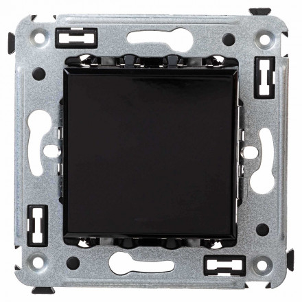 DKC / ДКС 4402103 Выключатель одноклавишный в стену, "Черный квадрат", Avanti