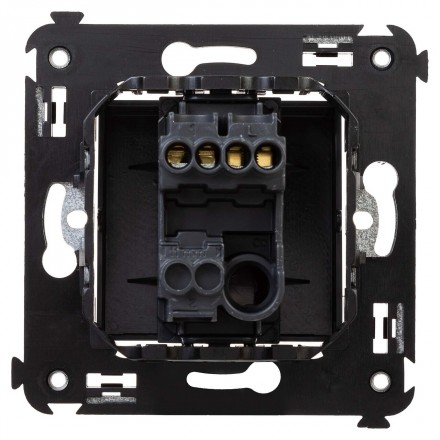 DKC / ДКС 4412103 Выключатель одноклавишный в стену, черный матовый, Avanti - фото 3