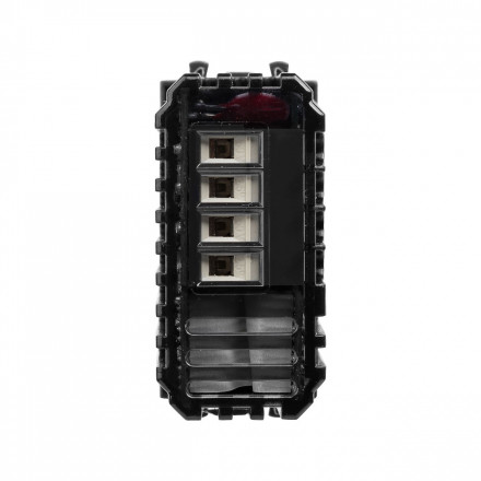 DKC / ДКС 4404341 (Заказная) Диммер кнопочный модульный для LED ламп, "Закаленная сталь", 1 модуль, Avanti - фото 3