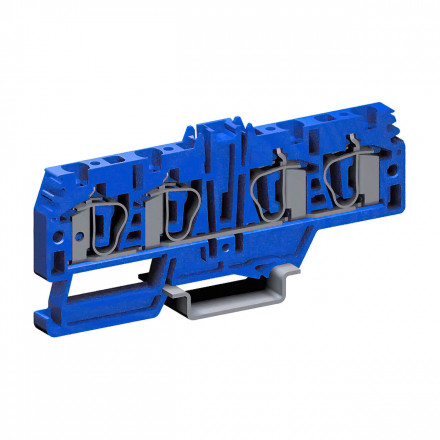 DKC / ДКС ZHI520 (Заказная) HMM.2/2+2(Ex)i, проходной зажим 2,5 кв.мм синий 2 ввод/2 вывода