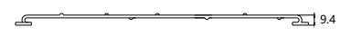 Hyperline FBTR-240-CVR-2000 Крышка для оптического лотка 240х100х2000мм - фото 2