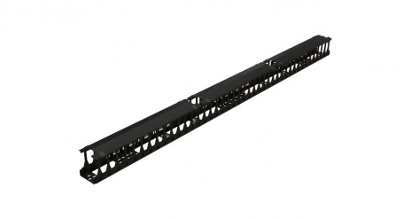 Hyperline CMF-R42U-F106-СS-RAL9005 Вертикальный кабельный организатор для шкафов TSR, с крышкой, для профиля тип F - фото 2