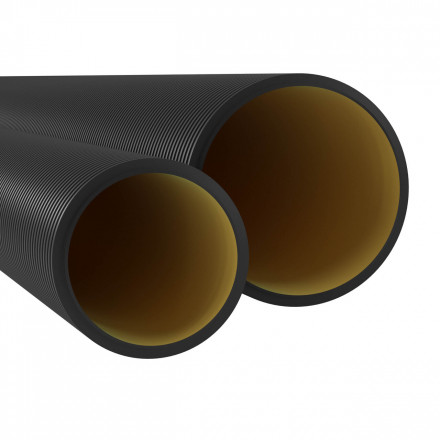 DKC / ДКС 160911A57 (Заказная) Труба жесткая двустенная для кабельной канализации (12 кПа)д110мм длина 5,70м. ,цвет черный - фото 2