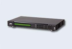 ATEN VM6404HB-AT-G Переключатель, электрон., HDMI, 4>, 4, монитора, без, шнуров, (передача, сигнала, до, 15, м.;разреш., до, 4096*2160;интегрированный, конвертер, видеоразрешений/scaler)