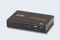 ATEN/VANCRYST VS194-AT-G Разветвитель, электрон., DisplayPort, 1>, 4, устройства, 15, метр., F, без, шнуров, Б.П., 220>, 5.3V, (до, 4096x2160/3840x2160, 60Hz;HDCP, 1.3;DisplayPort, 1.2a;HDTV, 480p/720p/1080i/1080p;подд.режимов, MST/Extend